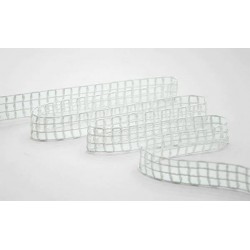 NASTRO RETE LUCIDA mm20x20mt BIANCO OTTICO