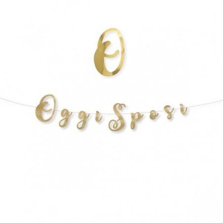FESTONE ITALIC OGGI SPOSI ORO cm15x3mt