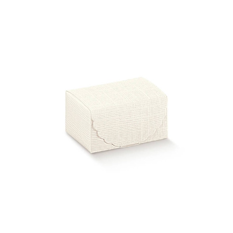 SCATOLA SEGRETO 7x4,5x3,5cm SETA BIANCO 10pz