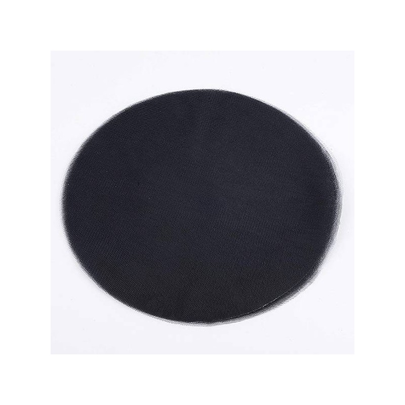DISCHI TULLE FILE' ø23cm TONDI COLOR NERO 50pz