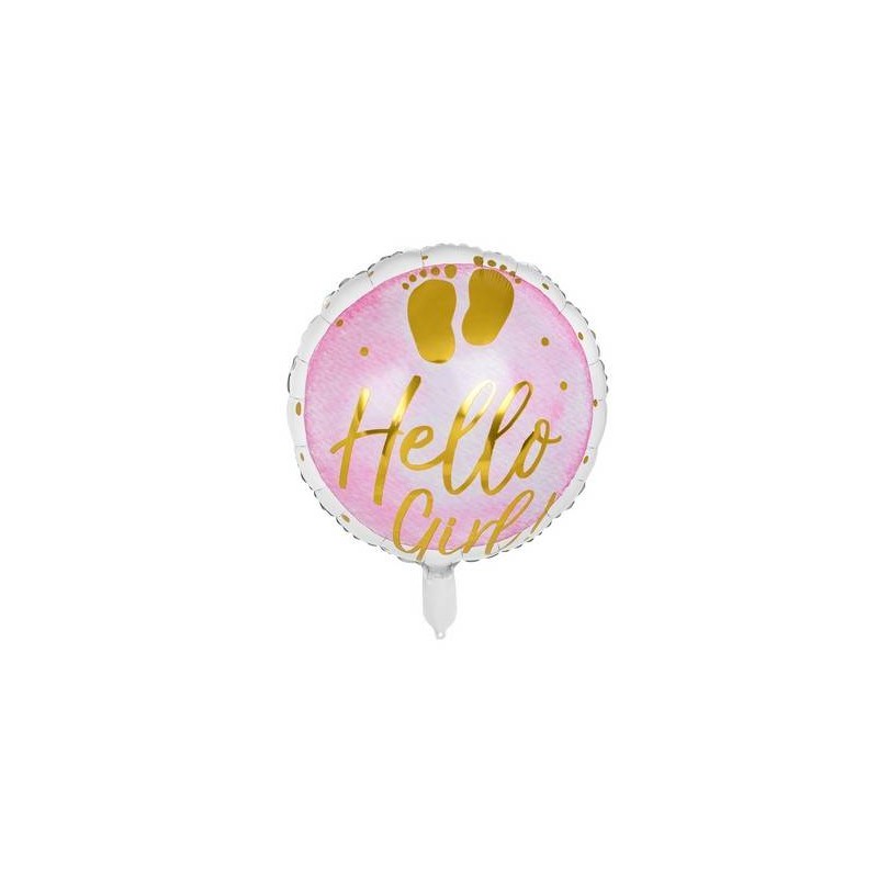 PALLONE MYLAR 18'' 45cm HELLO GIRL