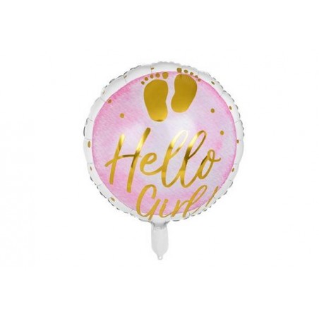 PALLONE MYLAR 18'' 45cm HELLO GIRL