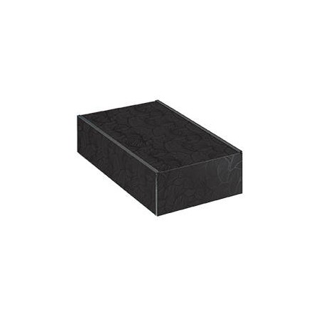 CANTINETTA 2 BOTTIGLIE 20x33,5x9cm NERO FOGLIE