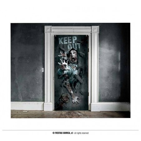 DECORAZIONE PORTA ATTACCO ZOMBIE