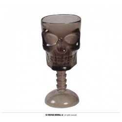 CALICE TESCHIO NERO TRASPARENTE 18cm