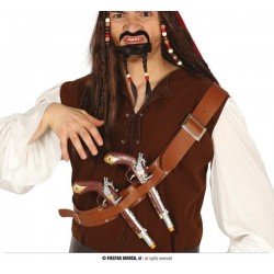 PETTORINA CON DUE PISTOLE PIRATA