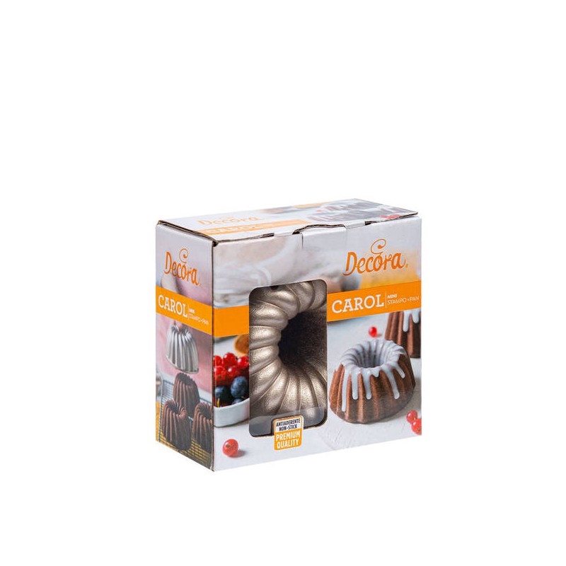 STAMPO ALLUMINIO PRESSOFUSO CHAMPAGNE MINI CAROL ø10x5cm DECORA