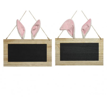 LAVAGNA NERA MDF C/ORECCHIE CONIGLIO 35x34,5cm 2ass.te 1pz