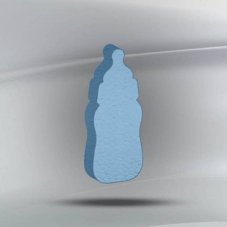 SAGOMA POLISTIROLO PASTELLO BIBERON 3cm CELESTE