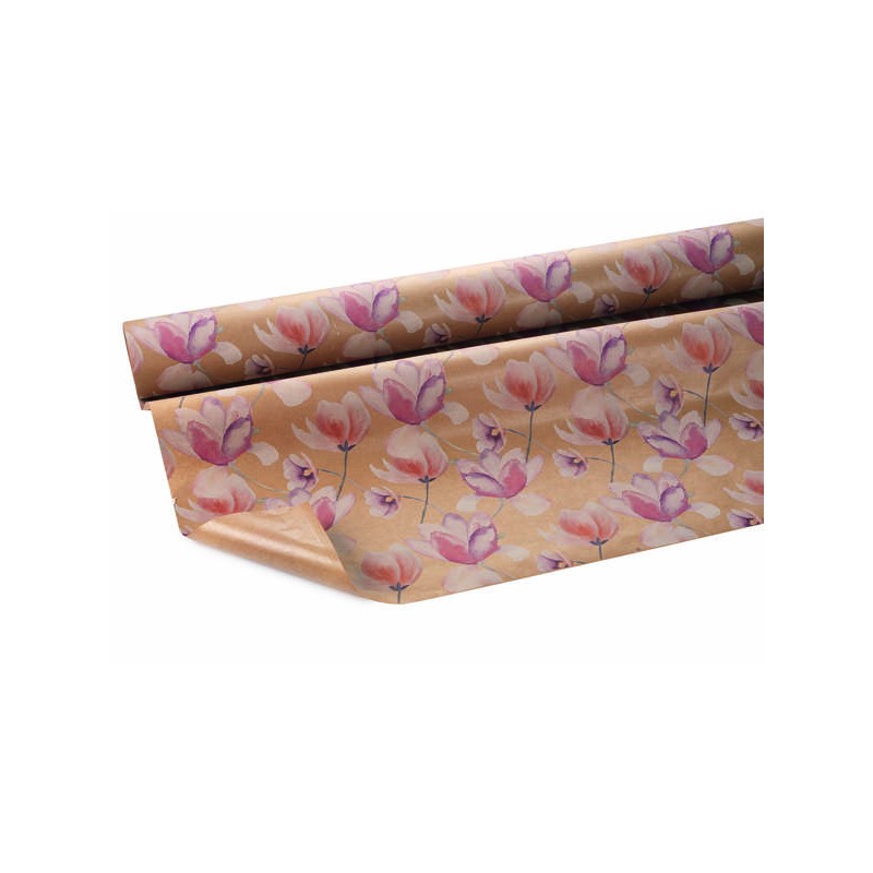 BOBINA CARTA PE PAPER BERGENIA 50+10my h.1x25mt