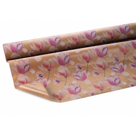 BOBINA CARTA PE PAPER BERGENIA 50+10my h.1x25mt