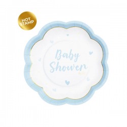 PIATTI DESSERT 20cm SWEET BABYSHOWER BOY 8pz