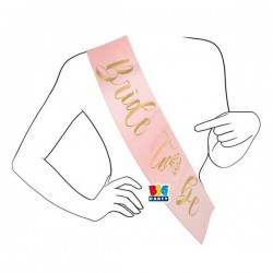 FASCIA BRIDE TO BE METALLIZZATA 168x10cm