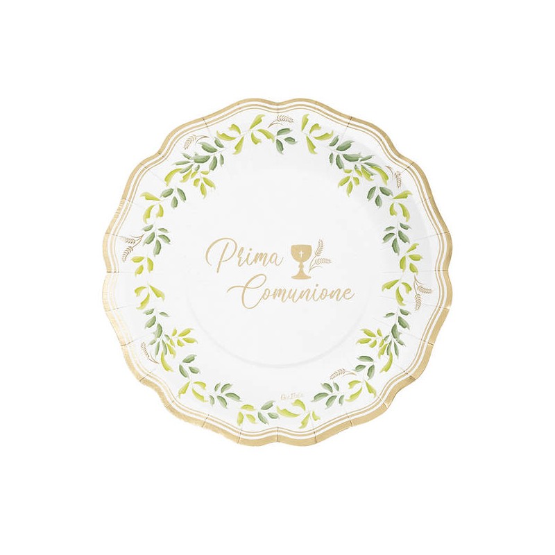 PIATTI NEW LIBERTY PRIMA COMUNIONE 27cm 8pz