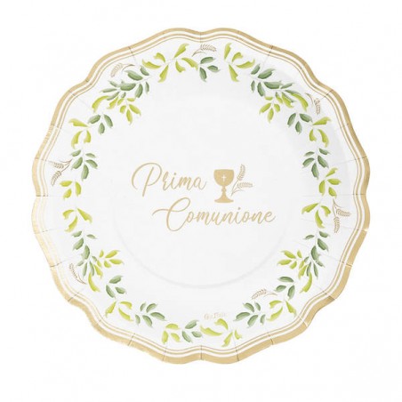 PIATTI NEW LIBERTY PRIMA COMUNIONE 27cm 8pz