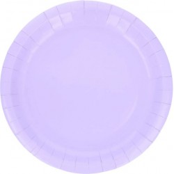 PIATTI PIANI CARTA BIODEGRADABILI 23cm LILLA 15pz