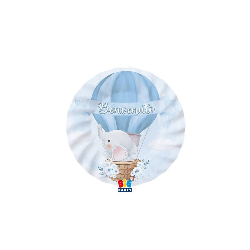 PIATTI DESSERT MONGOLFIERA BENVENUTO 8pz