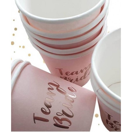 BICCHIERI SHOT CARTA TEAM BRIDE 10pz