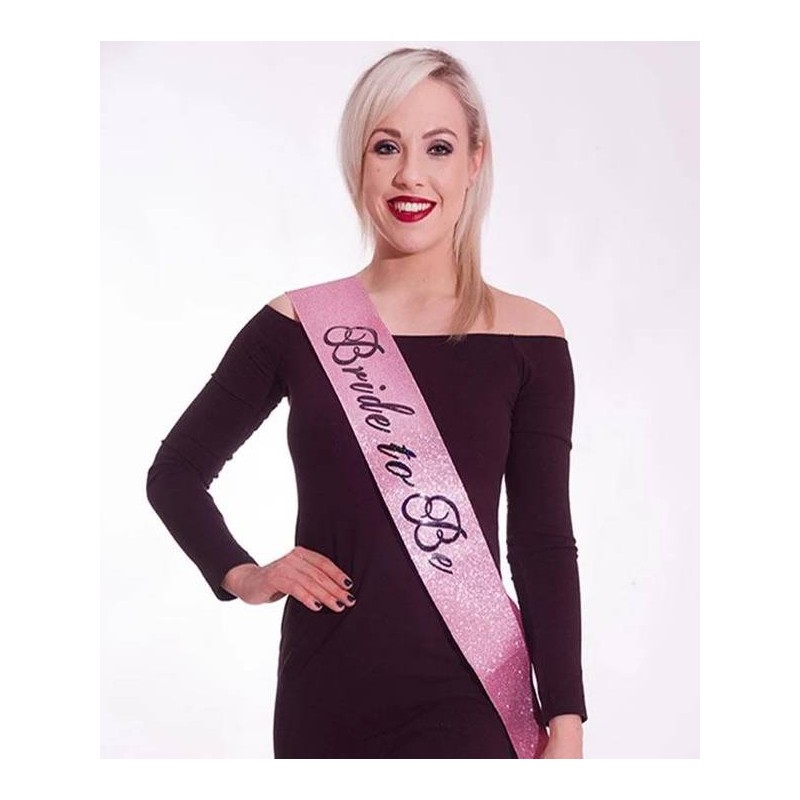 FASCIA TEAM BRIDE CON GLITTER