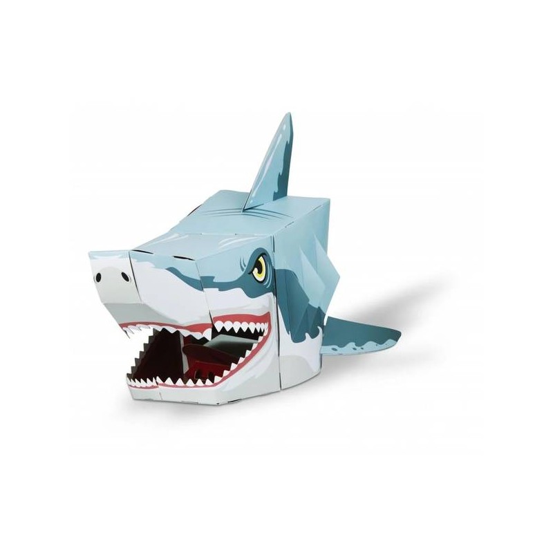 MASCHERA SQUALO 3D DA COSTRUIRE 39x34cm