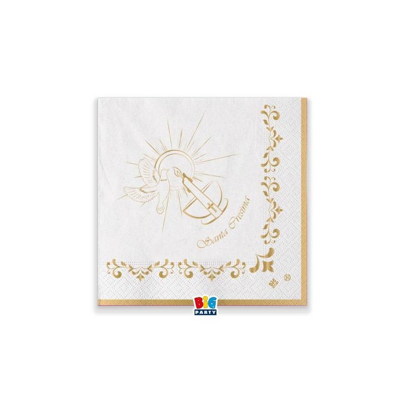 TOVAGLIOLI 25x25 CRESIMA GOLD 20pz