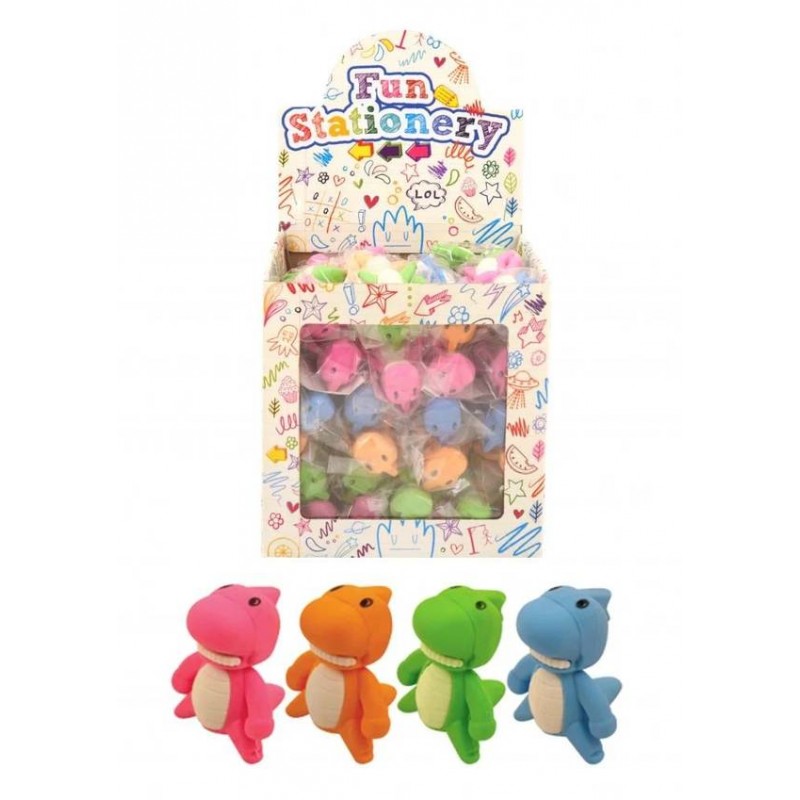 GOMMA DINOSAURO 4,5cm ASS.TE 1pz