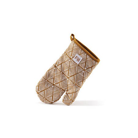 GUANTO DA FORNO coll.PIUMA 18x30cm SENAPE