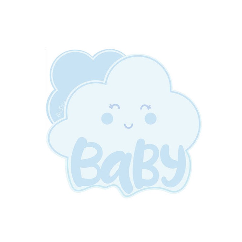 TOVAGLIOLI 33x33 SAGOMATI CLOUD LIGHT BLU 16pz