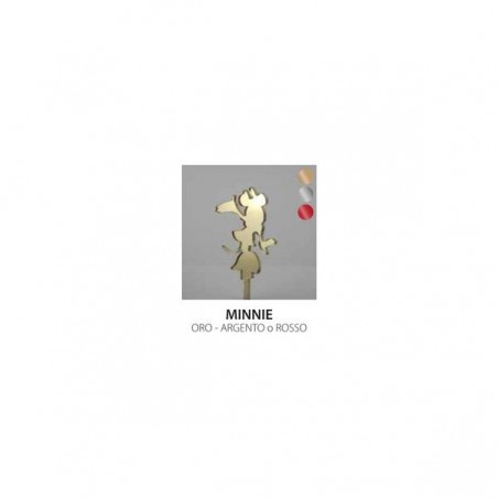 CAKE TOPPER PLEXY MINNIE CORPO COL.ASS 1pz