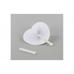 VENTAGLIO CARTA CUORE 5pz