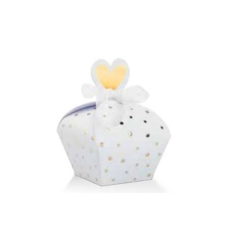 SCATOLA POIS 50° ORO 3,5x3,5x6cm 10pz