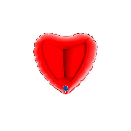 PALLONE MYLAR CUORE ROSSO 4 10cm