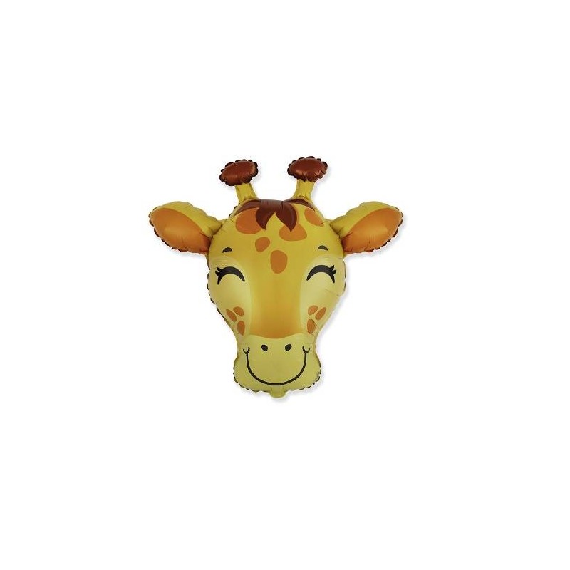 PALLONE MYLAR TESTA GIRAFFA MINISHAPE 9 22cm