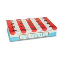 VASSOIO PER CONTENERE 20 SCATOLE CONI GELATO 37,5x25x7,5cm