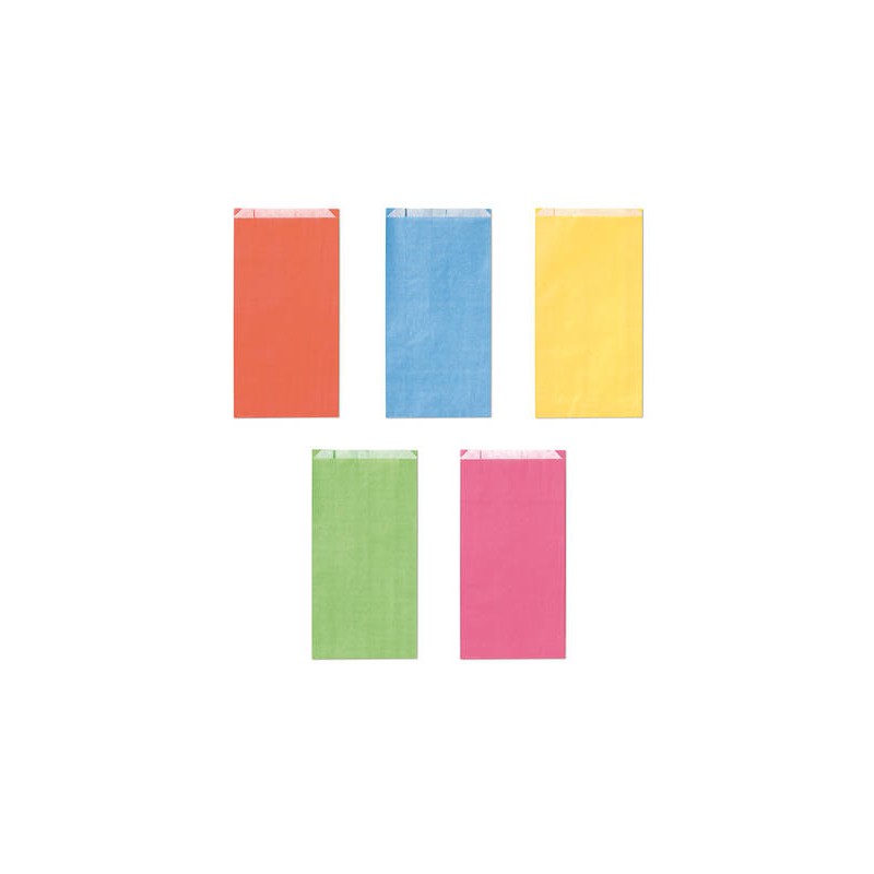 BUSTE REGALO CARTA SEALING ASSORTITE LIGHT 8+2,5x16cm 100pz PER ALIMENTI