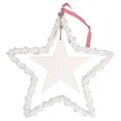 STELLA VIMINI BIANCA C/PENDENTE 15x15 DEC02282