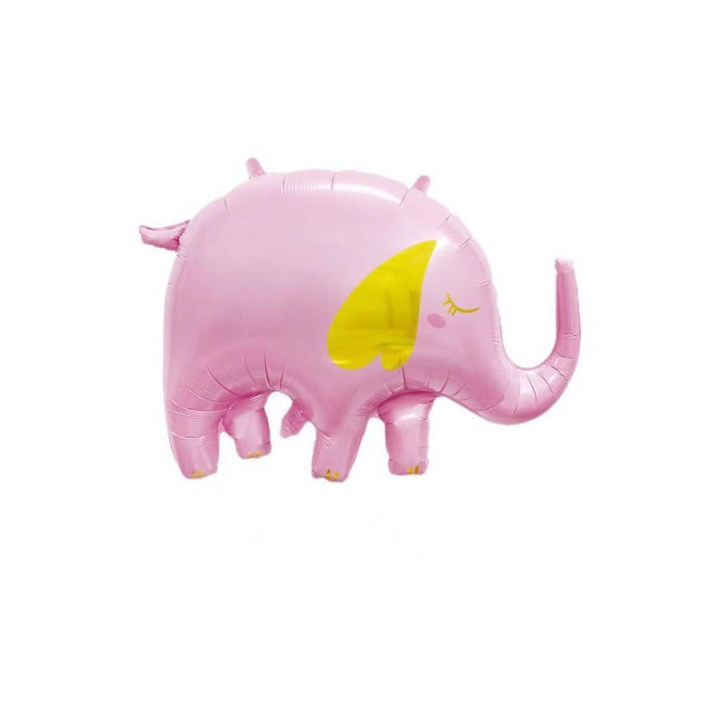 PALLONE MYLAR S/SHAPE 33 ELEFANTINO ROSA 83cm