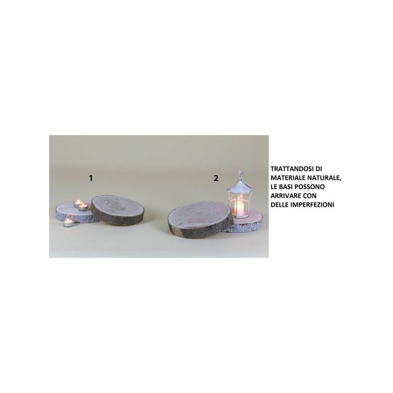 BASE LEGNO TONDA ø23 NATURALE