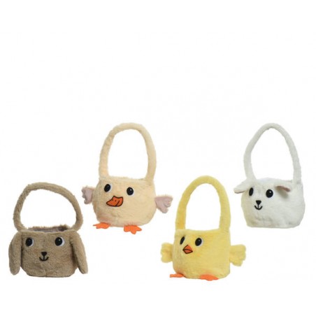 CESTINO C/ANIMALI 15x14cm 4ass.ti 1pz