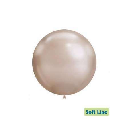 PALLONCINI LATTICE SOFT LINE CHROME 18 46cm CHAMPAGNE 119 20pz RC