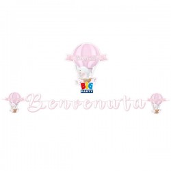 FESTONE MAXI ITALIC MONGOLFIERA BENVENUTA 6mt