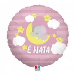 PALLONE MYLAR 45cm 18 E' NATA ELEFANTINO