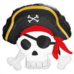 PALLONE MYLAR SAGOMATO PIRATI 85x80cm