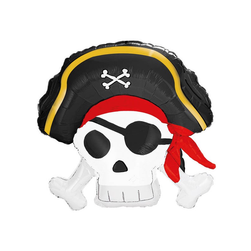 PALLONE MYLAR SAGOMATO PIRATI 85x80cm