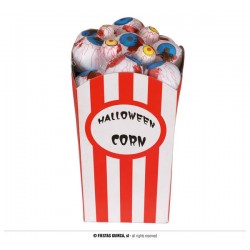 CONFEZIONE OCCHI 9x8x16cm HALLOWEEN CORN