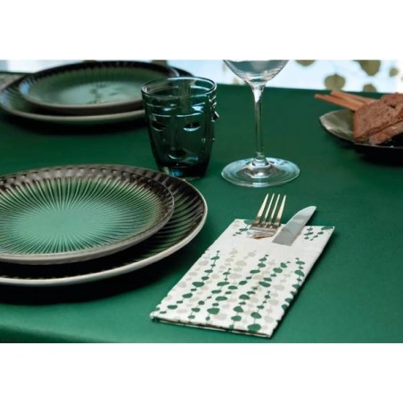 TOVAGLIOLI 40x40cm QUICK POCKET AIRLAID POSIDONIA VERDE 40pz FATO