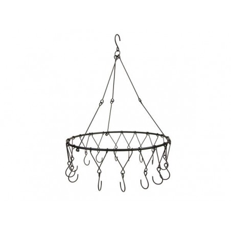 STRUTTURA DA APPENDERE IN METALLO CON GANCI Ø45x64cm