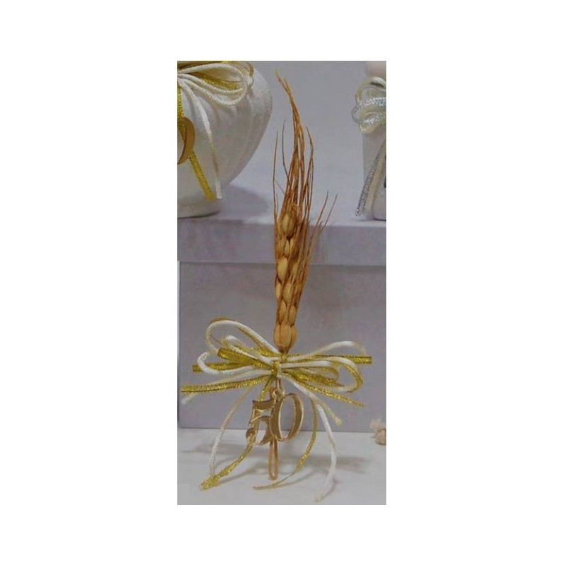 SPIGA C/APPLICAZIONE 50°ANNIVERSARIO 6pz ORO