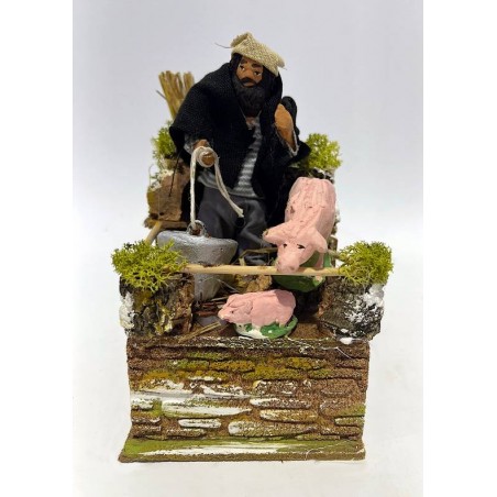 ALLEVATORE DI MAIALI IN MOVIMENTO 10x15x15cm