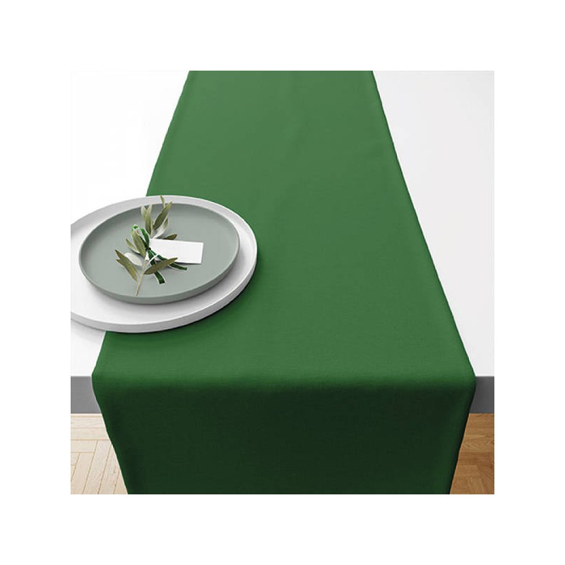 TABLERUNNER COTONE UNI GREEN 40x150cm